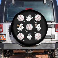 Halloween Baseball Spare Tire Cover Cute Ghost Playing Ball Gift - Wonder Print Shop