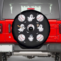 Halloween Baseball Spare Tire Cover Cute Ghost Playing Ball Gift - Wonder Print Shop
