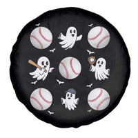 Halloween Baseball Spare Tire Cover Cute Ghost Playing Ball Gift - Wonder Print Shop