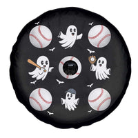 Halloween Baseball Spare Tire Cover Cute Ghost Playing Ball Gift - Wonder Print Shop