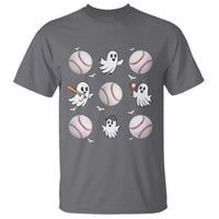 Halloween Baseball T Shirt Cute Ghost Playing Ball Gift - Wonder Print Shop