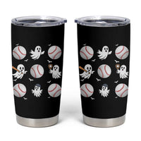 Halloween Baseball Tumbler Cup Cute Ghost Playing Ball Gift