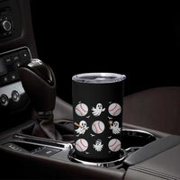 Halloween Baseball Tumbler Cup Cute Ghost Playing Ball Gift