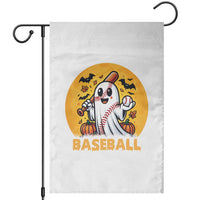Funny Halloween Baseball Garden Flag Cute Boo Playing Ball Gift - Wonder Print Shop