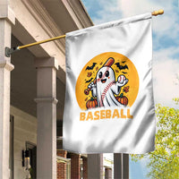 Funny Halloween Baseball Garden Flag Cute Boo Playing Ball Gift - Wonder Print Shop