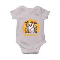 Funny Halloween Baseball Baby Onesie Cute Boo Playing Ball Gift - Wonder Print Shop