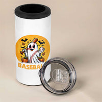 Funny Halloween Baseball 4 in 1 Can Cooler Tumbler Cute Boo Playing Ball Gift