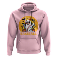 Funny Halloween Baseball Hoodie Cute Boo Playing Ball Gift - Wonder Print Shop