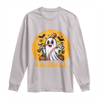 Funny Halloween Baseball Long Sleeve Shirt Cute Boo Playing Ball Gift - Wonder Print Shop
