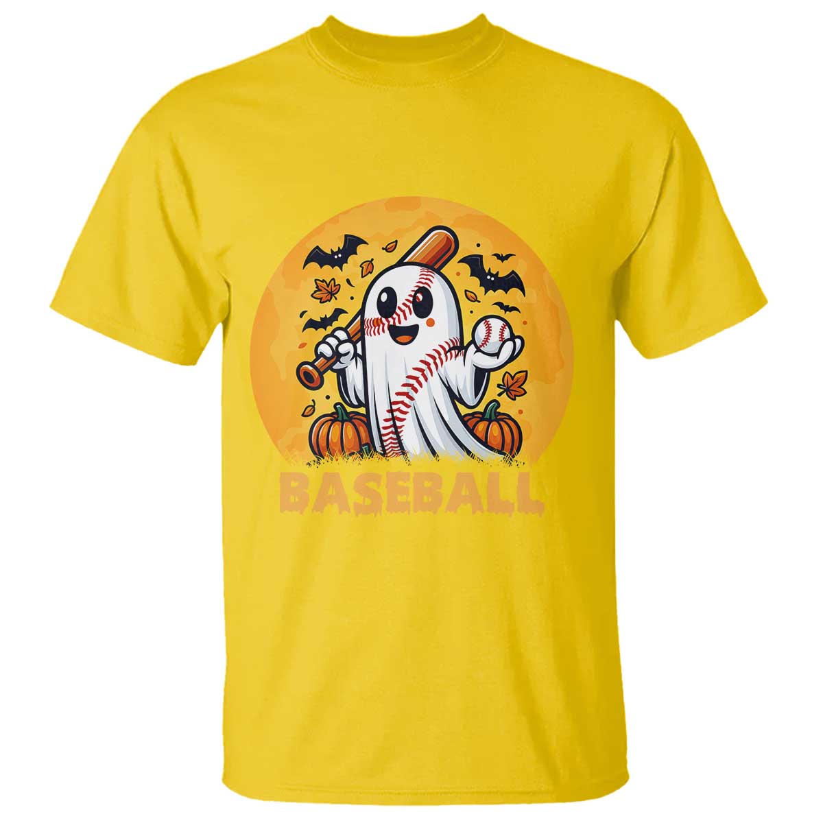 Funny Halloween Baseball T Shirt Cute Boo Playing Ball Gift - Wonder Print Shop