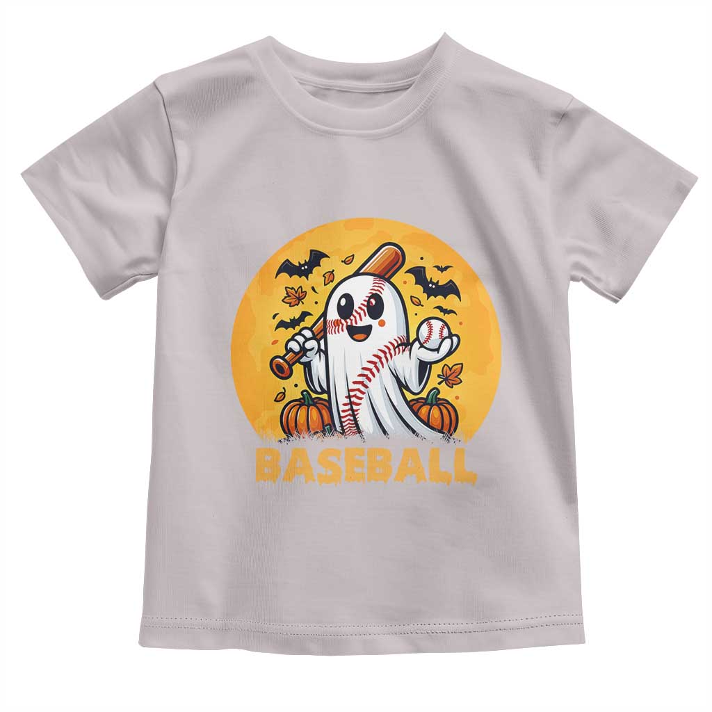 Funny Halloween Baseball Toddler T Shirt Cute Boo Playing Ball Gift - Wonder Print Shop