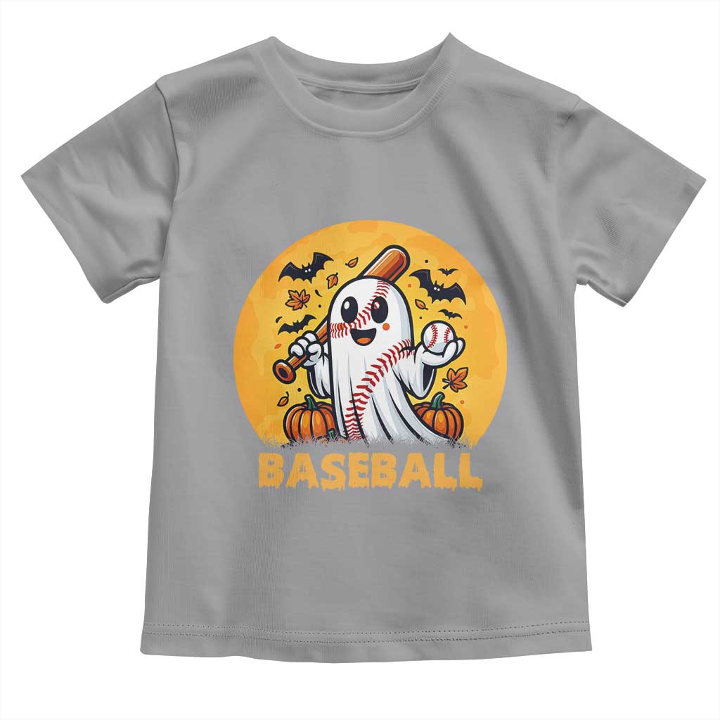Funny Halloween Baseball Toddler T Shirt Cute Boo Playing Ball Gift - Wonder Print Shop