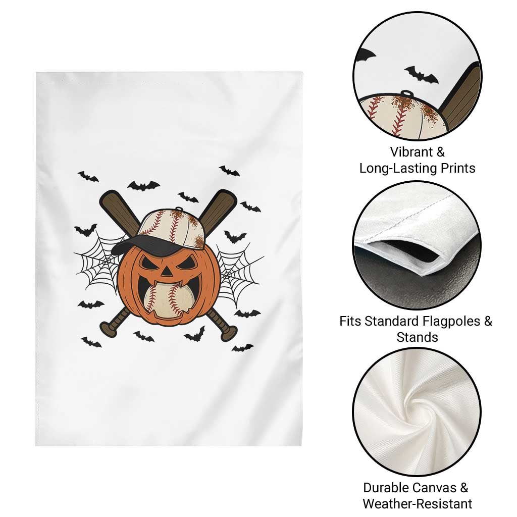 Creepy Jack O Lantern Baseball Garden Flag Halloween Gift - Wonder Print Shop