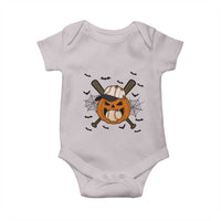 Creepy Jack O Lantern Baseball Baby Onesie Halloween Gift - Wonder Print Shop