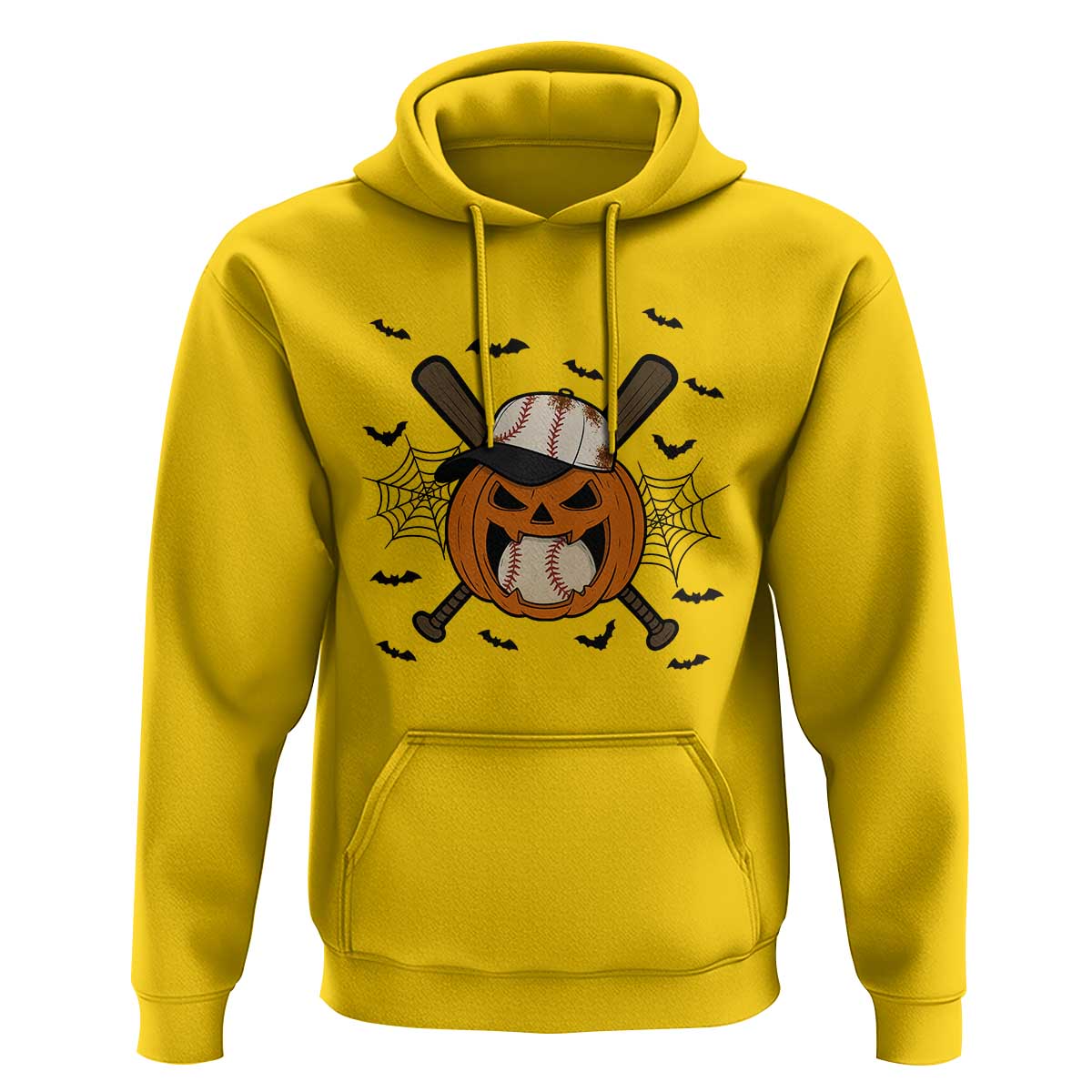 Creepy Jack O Lantern Baseball Hoodie Halloween Gift - Wonder Print Shop