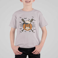 Creepy Jack O Lantern Baseball T Shirt For Kid Halloween Gift - Wonder Print Shop