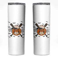 Creepy Jack O Lantern Baseball Skinny Tumbler Halloween Gift