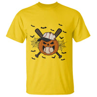 Creepy Jack O Lantern Baseball T Shirt Halloween Gift - Wonder Print Shop