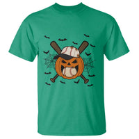 Creepy Jack O Lantern Baseball T Shirt Halloween Gift - Wonder Print Shop