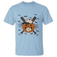 Creepy Jack O Lantern Baseball T Shirt Halloween Gift - Wonder Print Shop