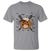 Creepy Jack O Lantern Baseball T Shirt Halloween Gift - Wonder Print Shop