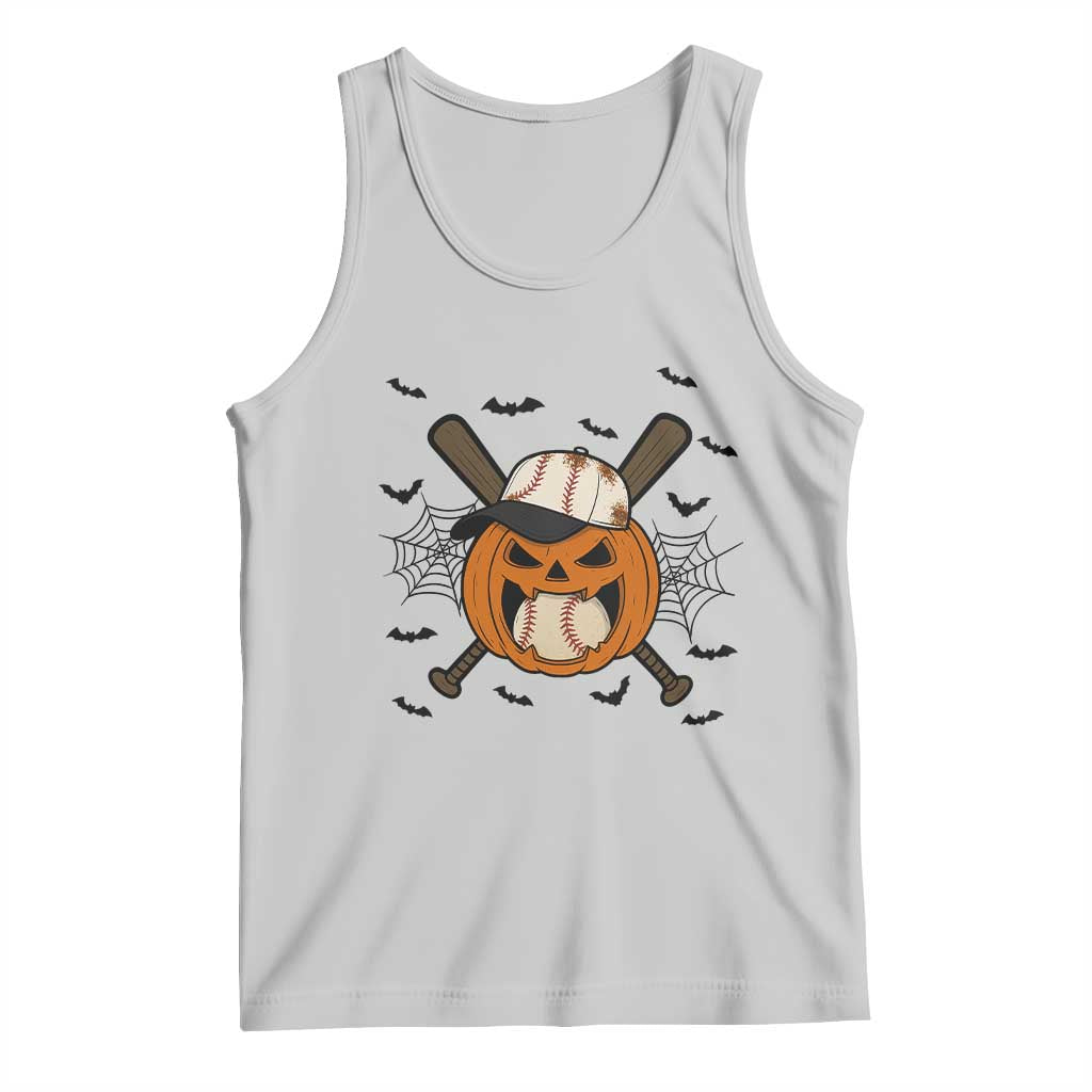 Creepy Jack O Lantern Baseball Tank Top Halloween Gift - Wonder Print Shop