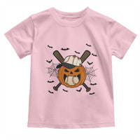 Creepy Jack O Lantern Baseball Toddler T Shirt Halloween Gift - Wonder Print Shop