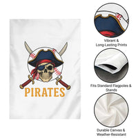 Pirates Baseball Garden Flag Skeleton Sport Lover Gift - Wonder Print Shop