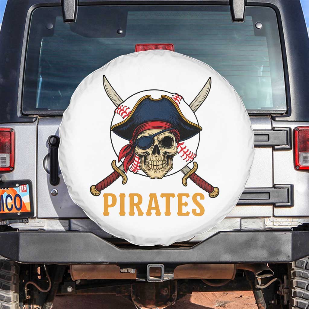 Pirates Baseball Spare Tire Cover Skeleton Sport Lover Gift - Wonder Print Shop