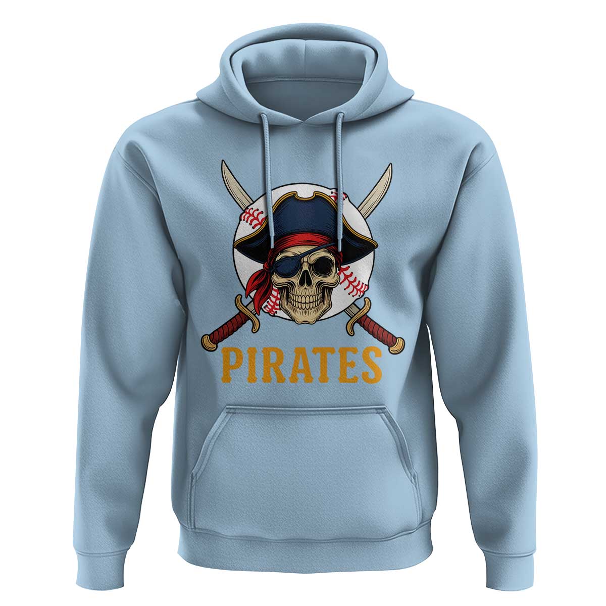 Pirates Baseball Hoodie Skeleton Sport Lover Gift - Wonder Print Shop