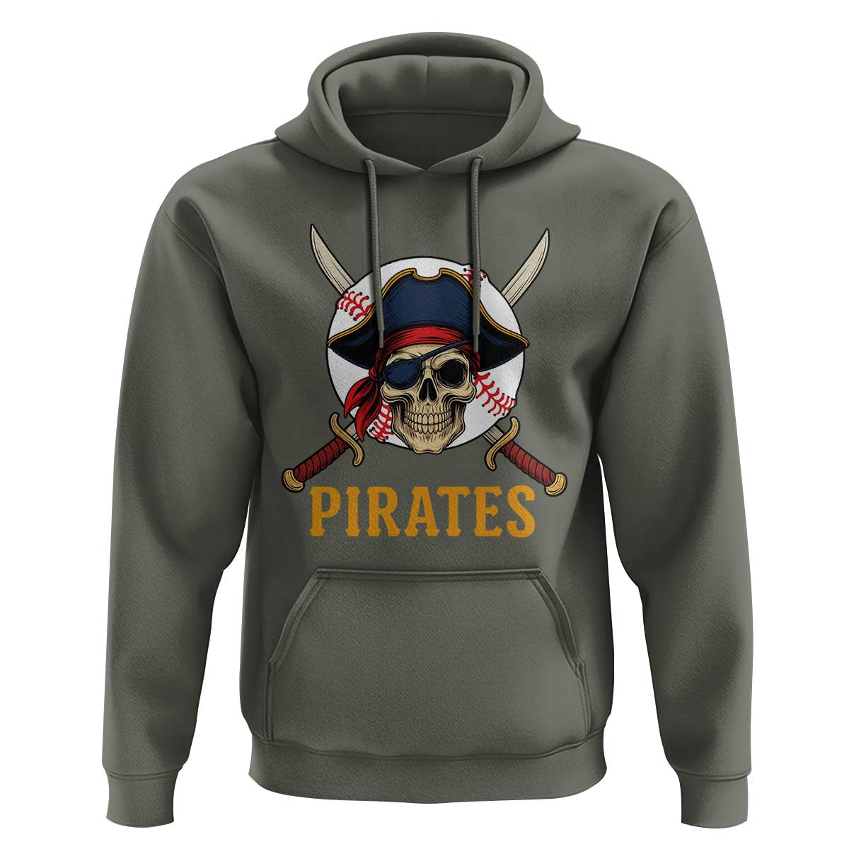 Pirates Baseball Hoodie Skeleton Sport Lover Gift - Wonder Print Shop