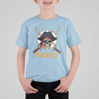 Pirates Baseball T Shirt For Kid Skeleton Sport Lover Gift - Wonder Print Shop