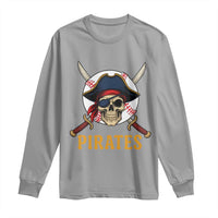 Pirates Baseball Long Sleeve Shirt Skeleton Sport Lover Gift - Wonder Print Shop
