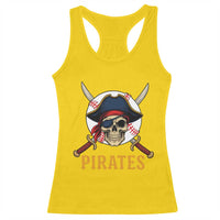 Pirates Baseball Racerback Tank Top Skeleton Sport Lover Gift - Wonder Print Shop