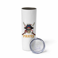 Pirates Baseball Skinny Tumbler Skeleton Sport Lover Gift