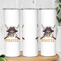 Pirates Baseball Skinny Tumbler Skeleton Sport Lover Gift