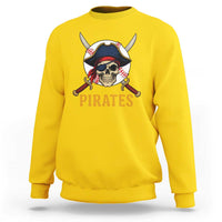 Pirates Baseball Sweatshirt Skeleton Sport Lover Gift - Wonder Print Shop