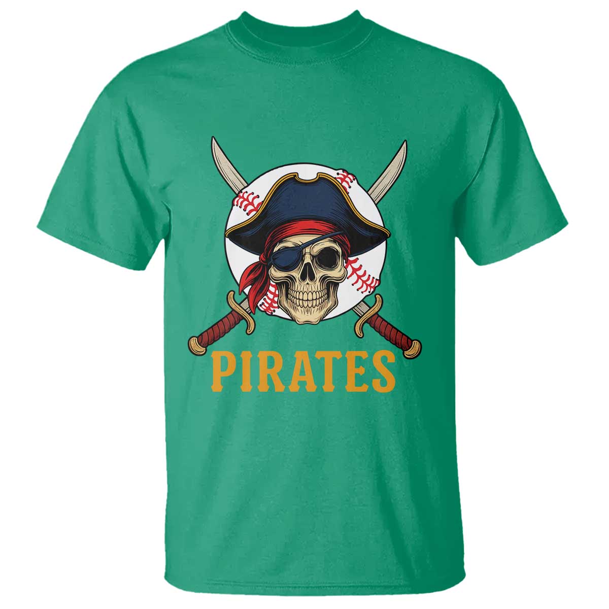 Pirates Baseball T Shirt Skeleton Sport Lover Gift - Wonder Print Shop