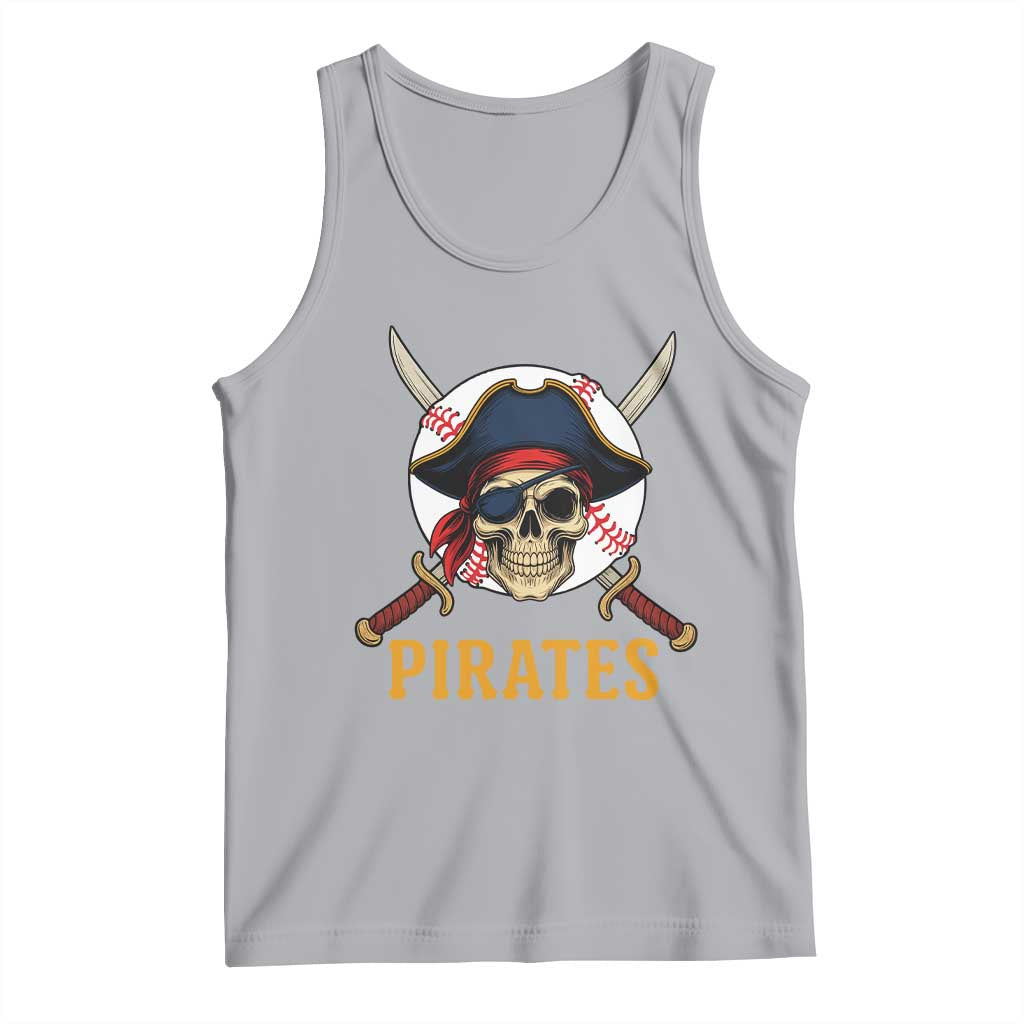 Pirates Baseball Tank Top Skeleton Sport Lover Gift - Wonder Print Shop