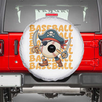 Funny Pirate Baseball Spare Tire Cover Sport Lover Gift - Wonder Print Shop
