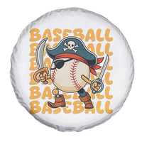 Funny Pirate Baseball Spare Tire Cover Sport Lover Gift - Wonder Print Shop