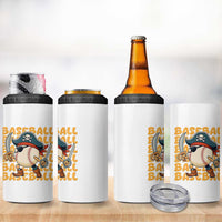 Funny Pirate Baseball 4 in 1 Can Cooler Tumbler Sport Lover Gift