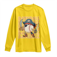 Funny Pirate Baseball Long Sleeve Shirt Sport Lover Gift - Wonder Print Shop