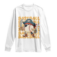 Funny Pirate Baseball Long Sleeve Shirt Sport Lover Gift - Wonder Print Shop