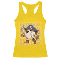 Funny Pirate Baseball Racerback Tank Top Sport Lover Gift - Wonder Print Shop