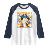 Funny Pirate Baseball Raglan Shirt Sport Lover Gift - Wonder Print Shop