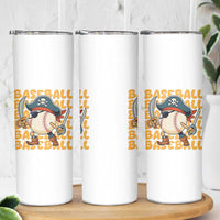 Funny Pirate Baseball Skinny Tumbler Sport Lover Gift