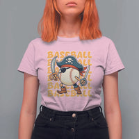 Funny Pirate Baseball T Shirt For Women Sport Lover Gift - Wonder Print Shop