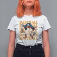 Funny Pirate Baseball T Shirt For Women Sport Lover Gift - Wonder Print Shop