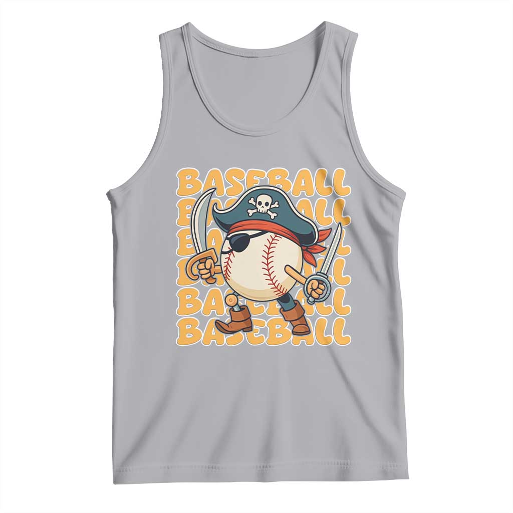 Funny Pirate Baseball Tank Top Sport Lover Gift - Wonder Print Shop